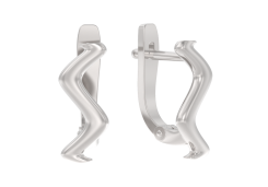 Серебряные cерьги классические