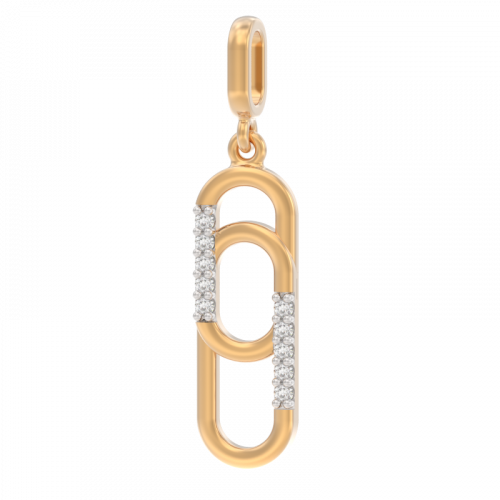 Золотая подвеска с бриллиантом