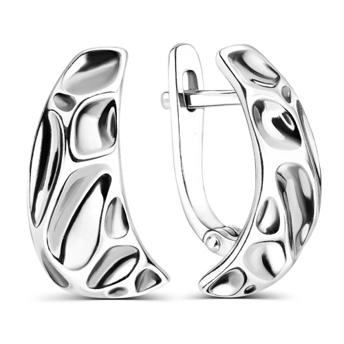 Серебряные cерьги классические