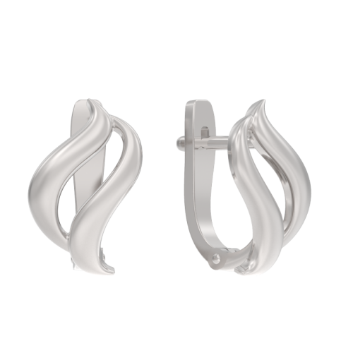 Серебряные cерьги классические