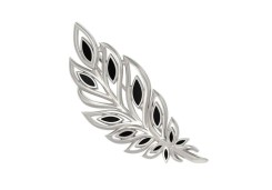 Брошь из серебра с эмалью