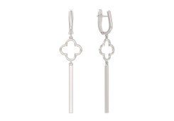 Серебряные cерьги висячие