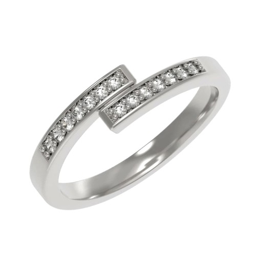 Серебряное кольцо с фианитом