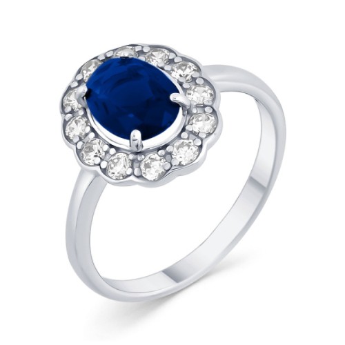 Серебряное кольцо с фианитом