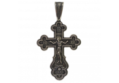 Крест из серебра с чернением