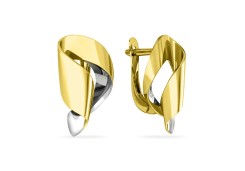 Серьги классические из желтого золота