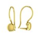 Серьги классические из желтого золота