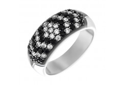 Серебряное кольцо с фианитом