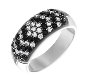 Серебряное кольцо с фианитом