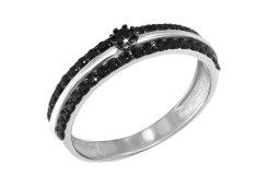 Серебряное кольцо с фианитом