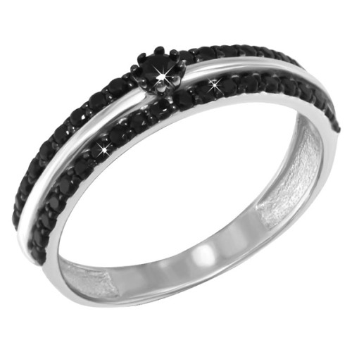 Серебряное кольцо с фианитом