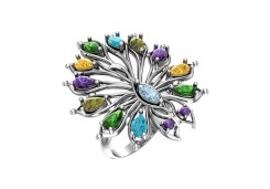 Серебряное кольцо с кварцем