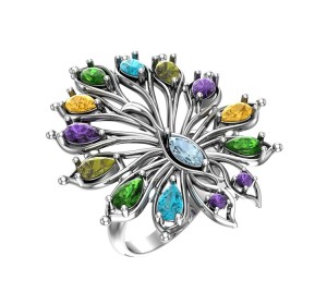 Серебряное кольцо с кварцем