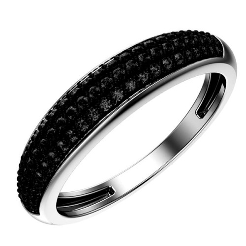 Серебряное кольцо с фианитом