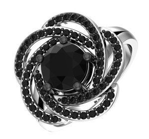 Серебряное кольцо с кварцем