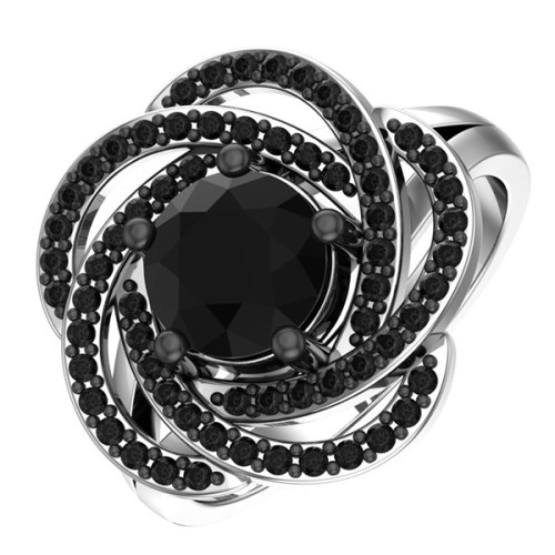 Серебряное кольцо с кварцем