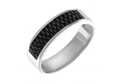 Серебряное кольцо с фианитом