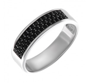 Серебряное кольцо с фианитом