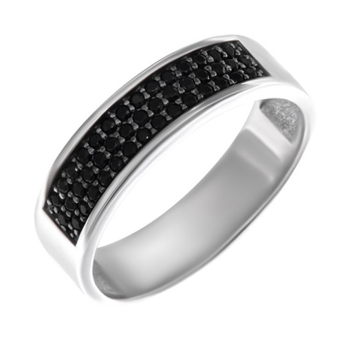 Серебряное кольцо с фианитом