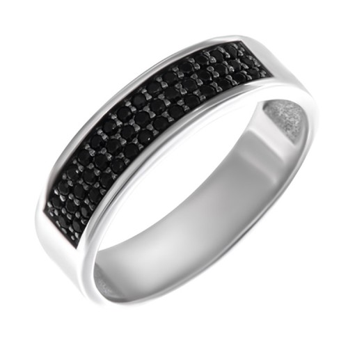 Серебряное кольцо с фианитом