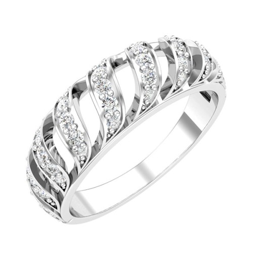 Серебряное кольцо с фианитом