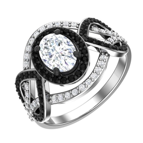 Серебряное кольцо с фианитом