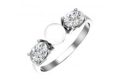 Серебряное кольцо с жемчугом