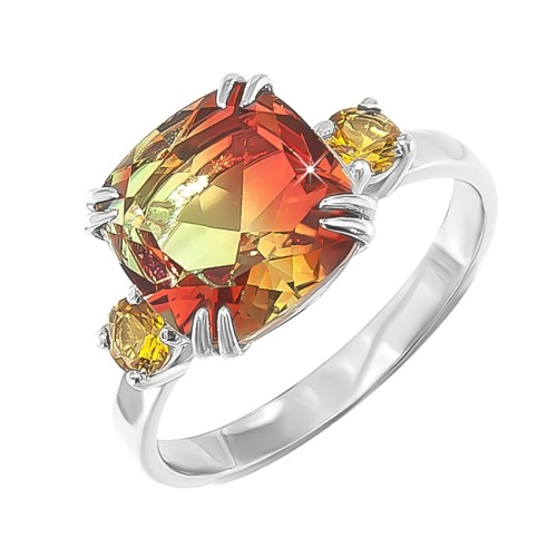 Серебряное кольцо со стеклом