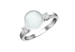 Серебряное кольцо с жемчугом