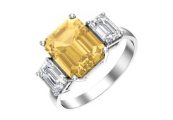 Серебряное кольцо с кварцем