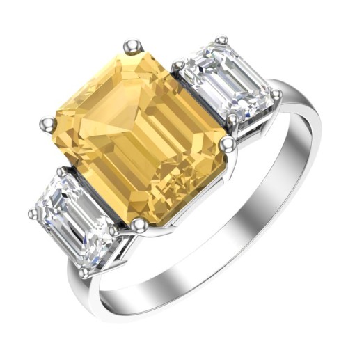 Серебряное кольцо с кварцем