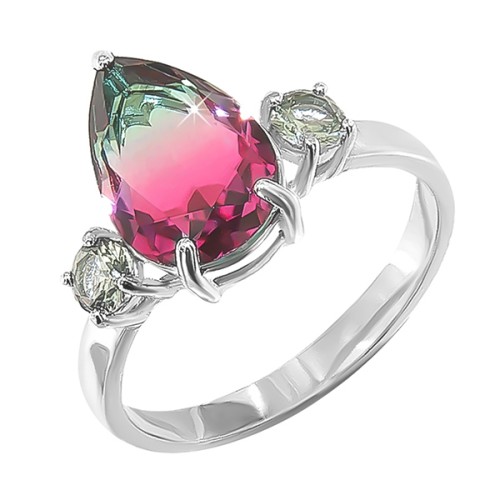 Серебряное кольцо с фианитом