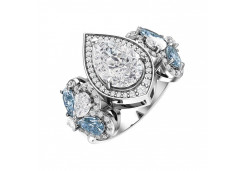 Серебряное кольцо с кварцем