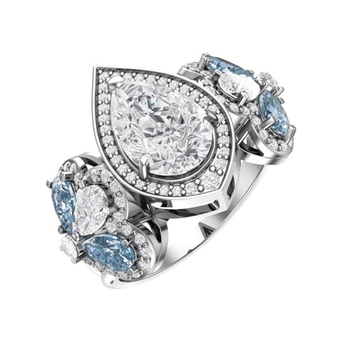 Серебряное кольцо с кварцем