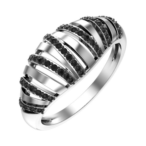 Серебряное кольцо с фианитом