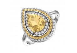 Серебряное кольцо с кварцем