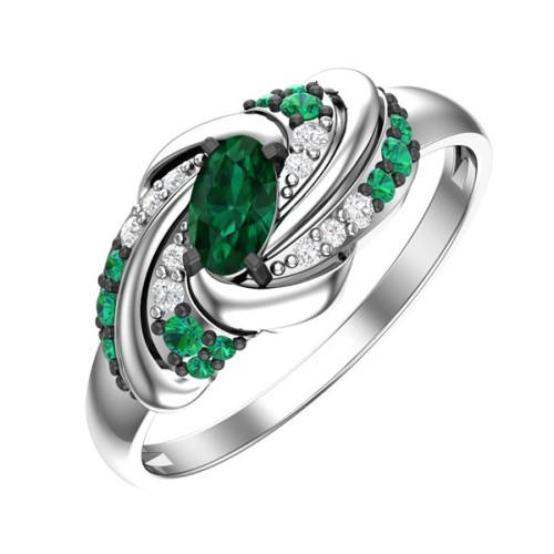 Серебряное кольцо с кварцем