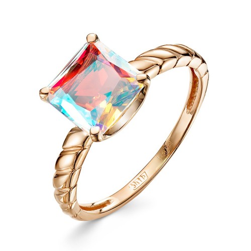 Золотое кольцо с ситаллом