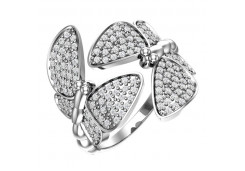 Серебряное кольцо с фианитом