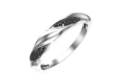 Серебряное кольцо с фианитом