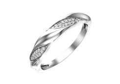 Серебряное кольцо с фианитом