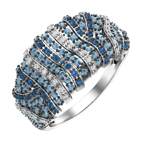 Серебряное кольцо с фианитом