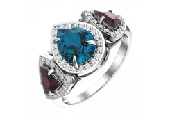 Серебряное кольцо с кварцем