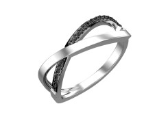 Серебряное кольцо с фианитом