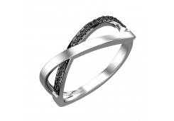 Серебряное кольцо с фианитом