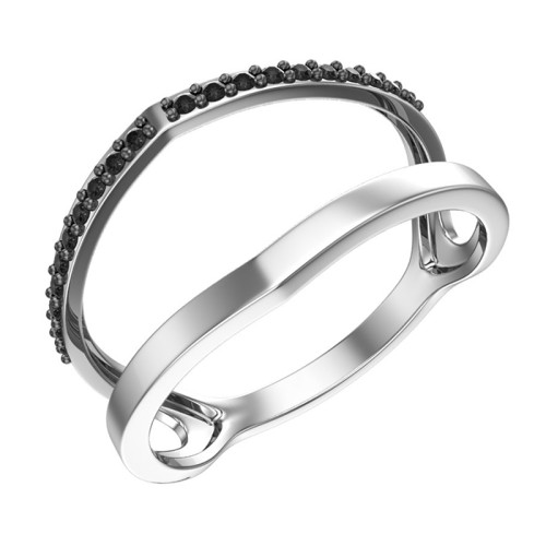 Серебряное кольцо с фианитом