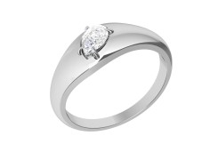 Серебряное кольцо с фианитом