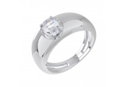 Серебряное кольцо с фианитом