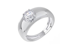 Серебряное кольцо с фианитом