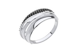 Серебряное кольцо с фианитом